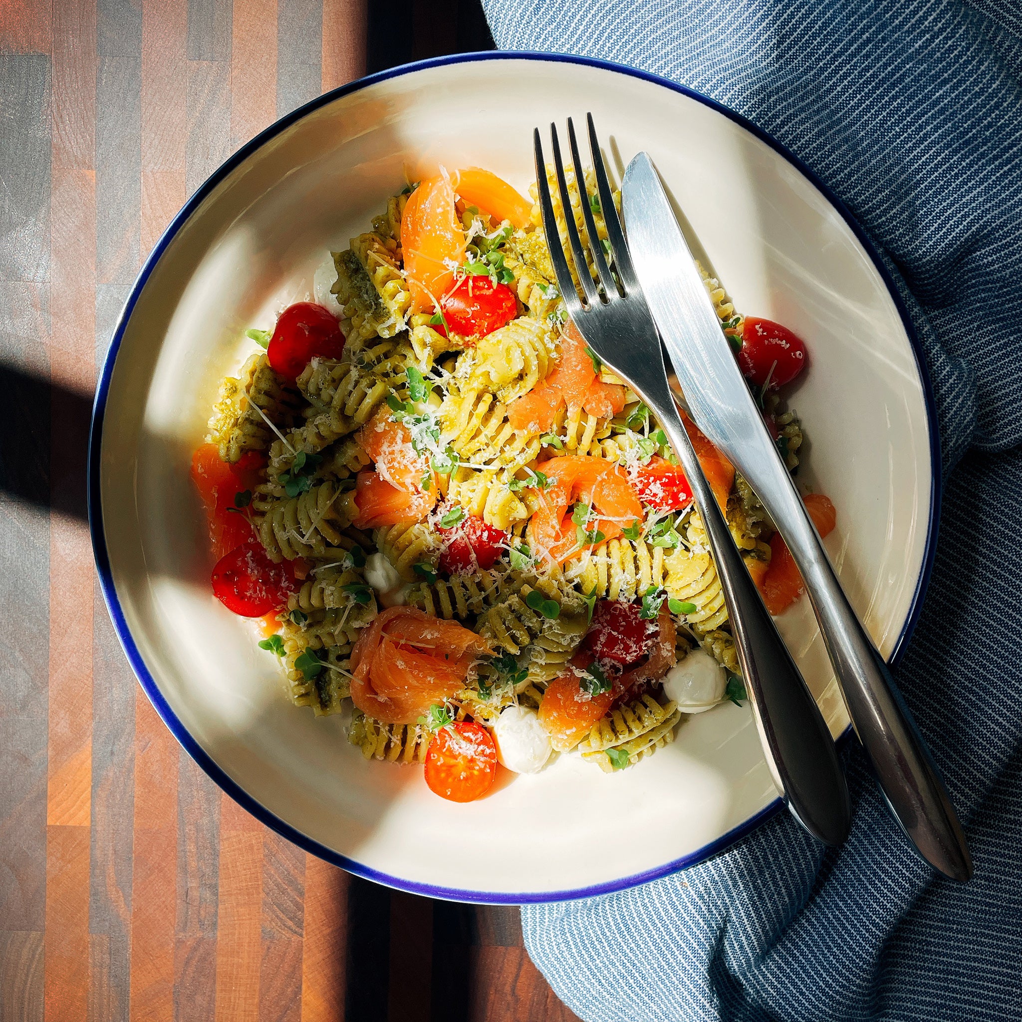 GO! Pesto™ Radiatori Pasta with Pesto And Mozzarella